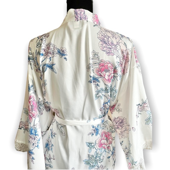 In Bloom by Jonquil Mia women’s floral wrap robe sleep loungewear chiffon L - Picture 11 of 13